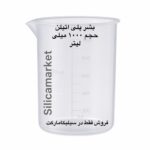 بشر یک لیتری پلی اتیلن یا ظرف پلی اتیلن مدرج در سیلیکا مارکت